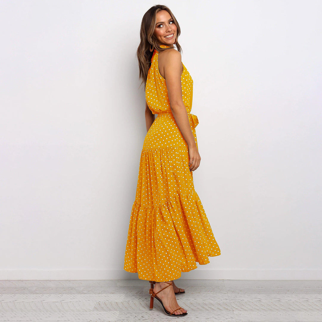 Lorena | Chique jurk met stippenprint
