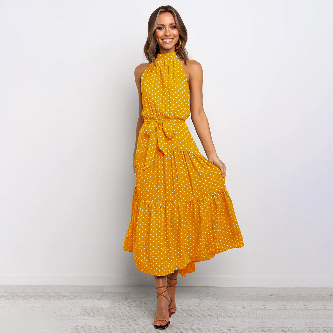 Lorena | Chique jurk met stippenprint