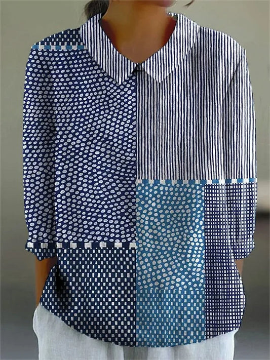 Elle | Vintage Kleurrijke Blouse