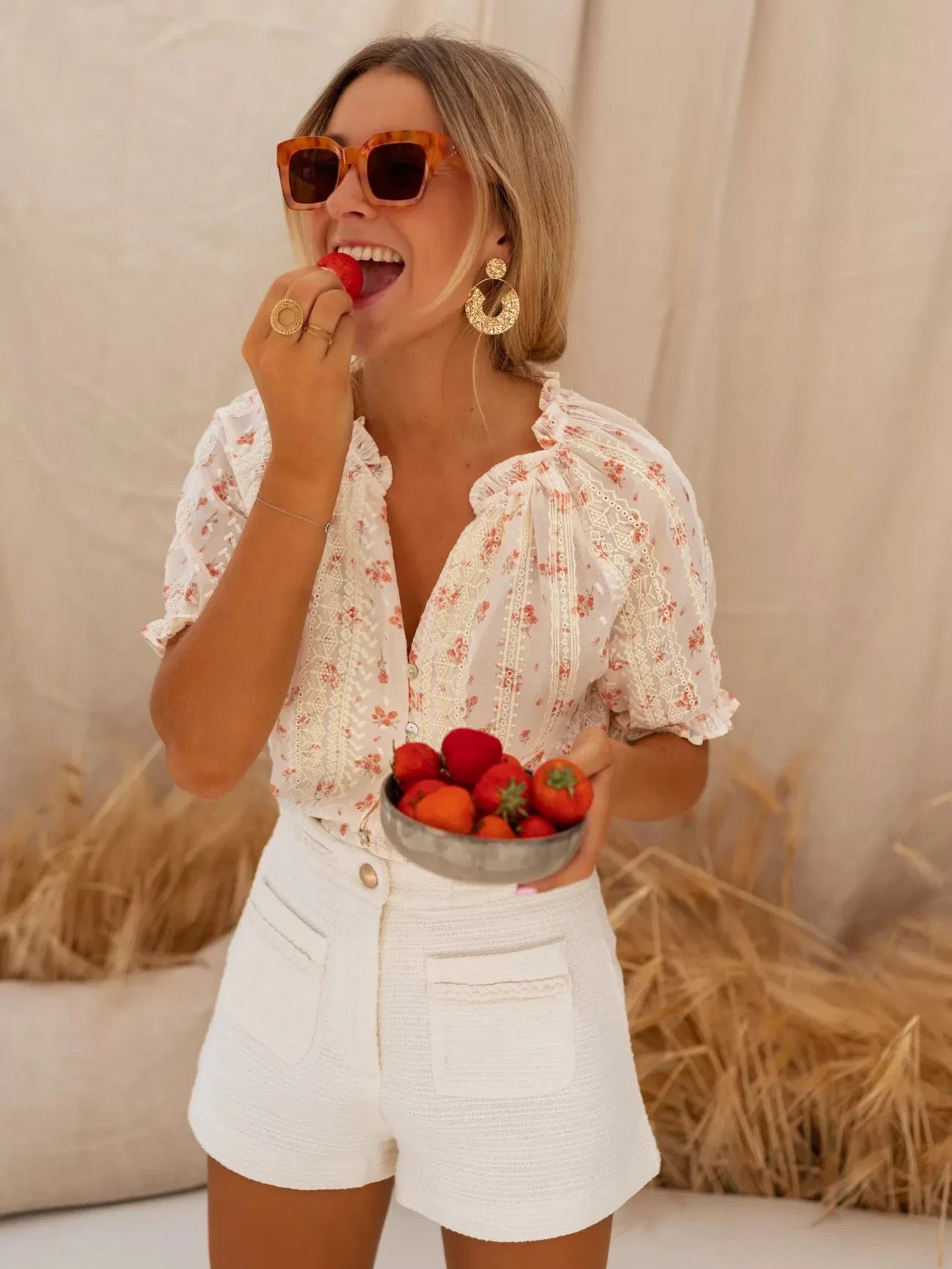 Arla | Elegante blouse met bloemenprint