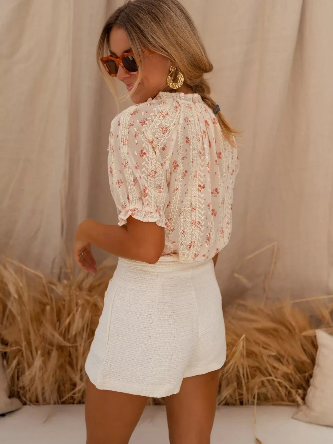 Arla | Elegante blouse met bloemenprint