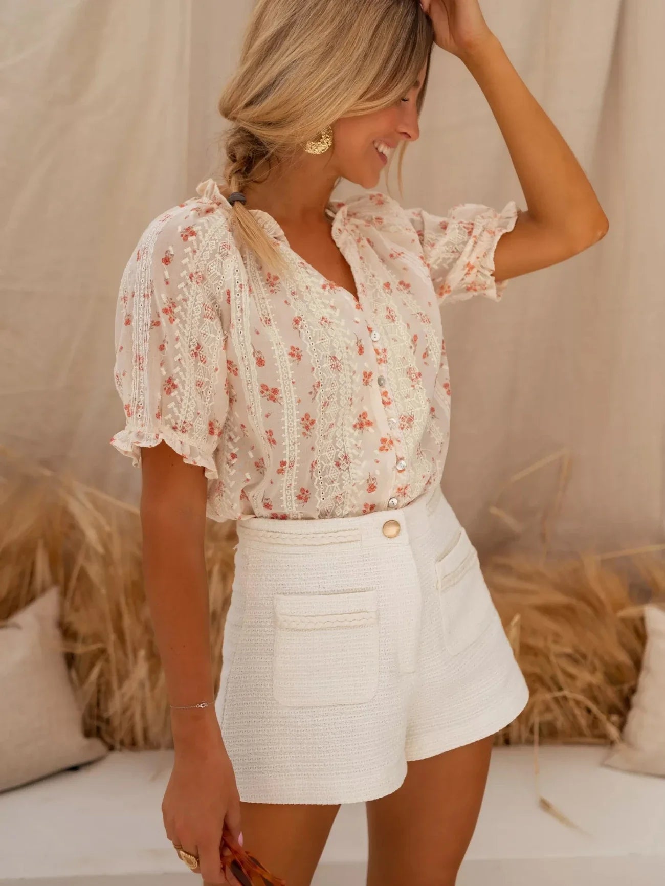 Arla | Elegante blouse met bloemenprint