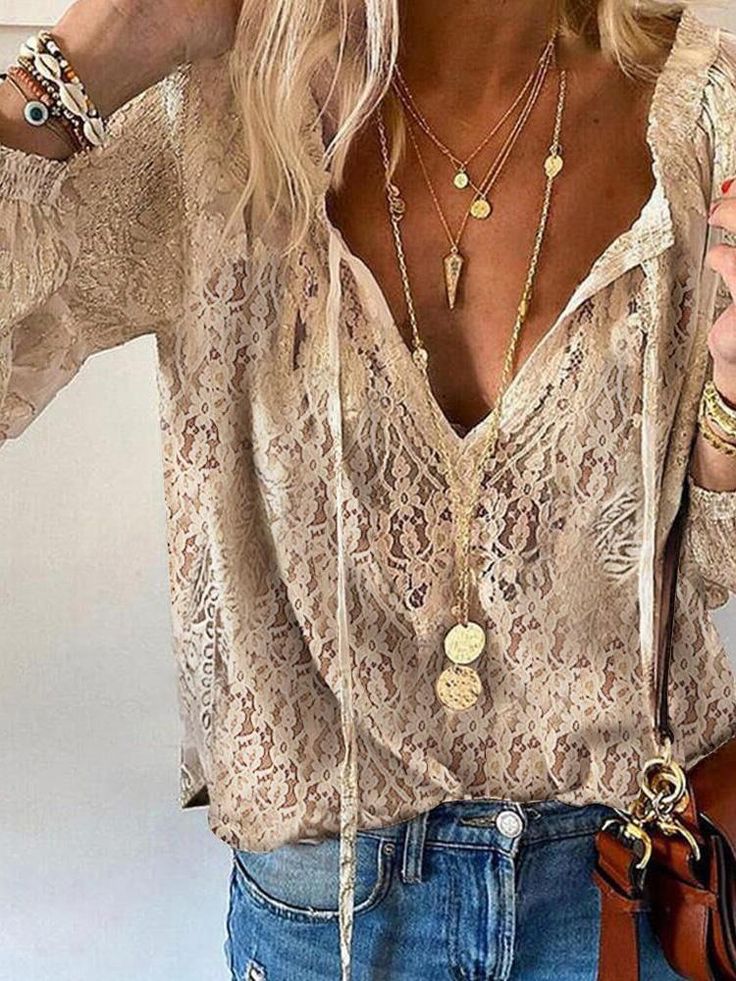 Blouse in boho-stijl