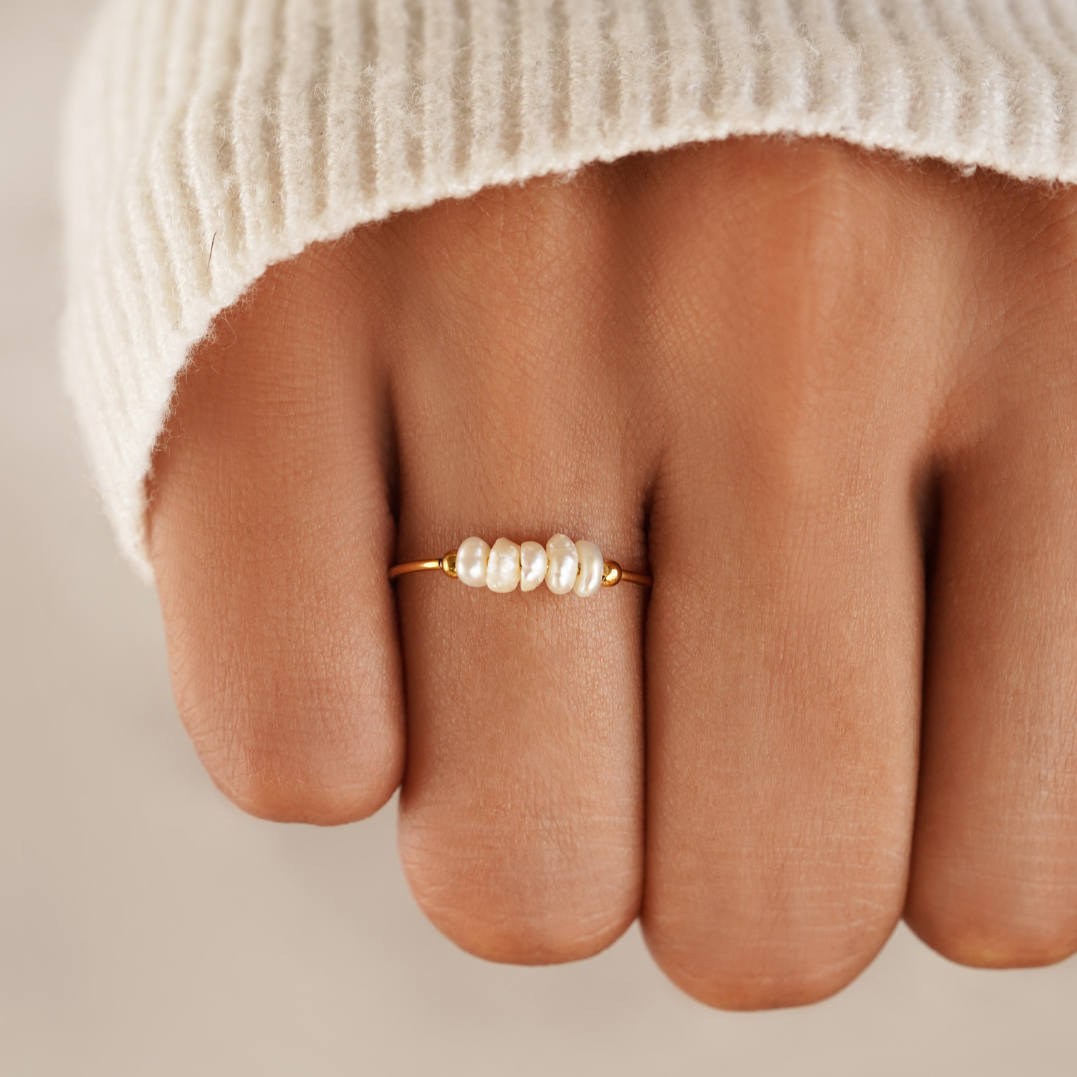 Klassieke Ring met Zoetwaterparel