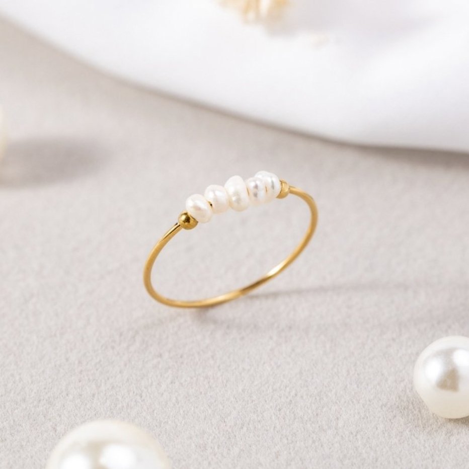 Klassieke Ring met Zoetwaterparel