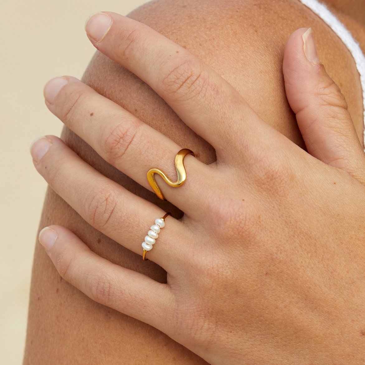 Klassieke Ring met Zoetwaterparel