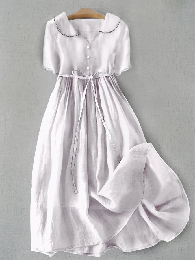 Isla - Elegante Jurk met Middellange Mouwen