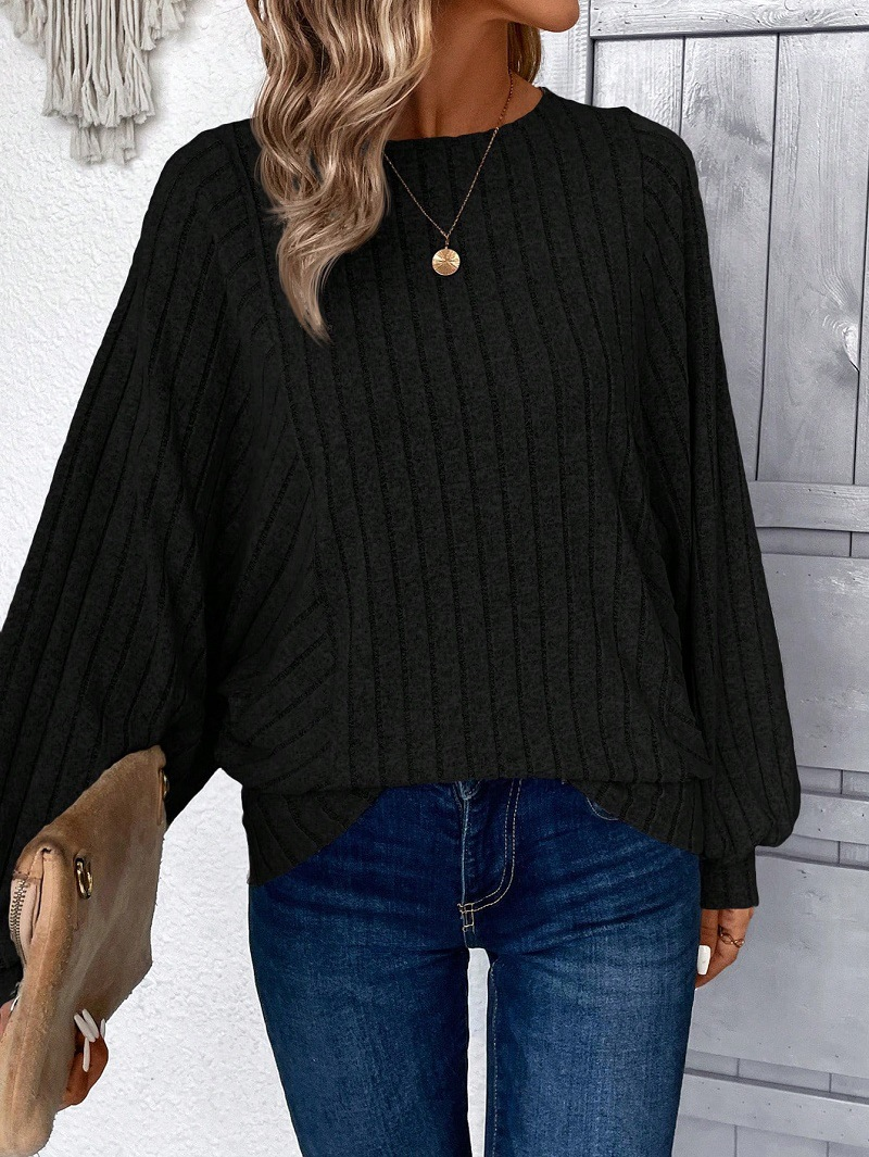 Peyton | Top met Geribbelde Mouwen