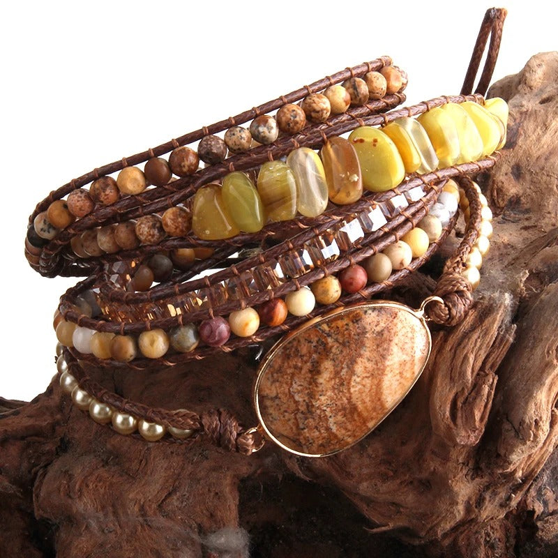 Linde | Bohemian Wikkelarmband