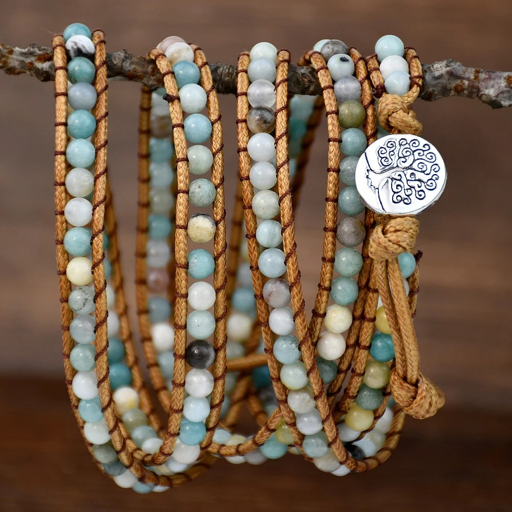 Louisa | 5-laags Bohemian Wikkelarmband