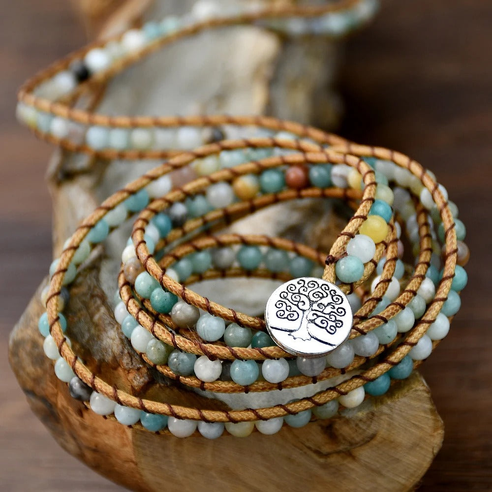 Louisa | 5-laags Bohemian Wikkelarmband