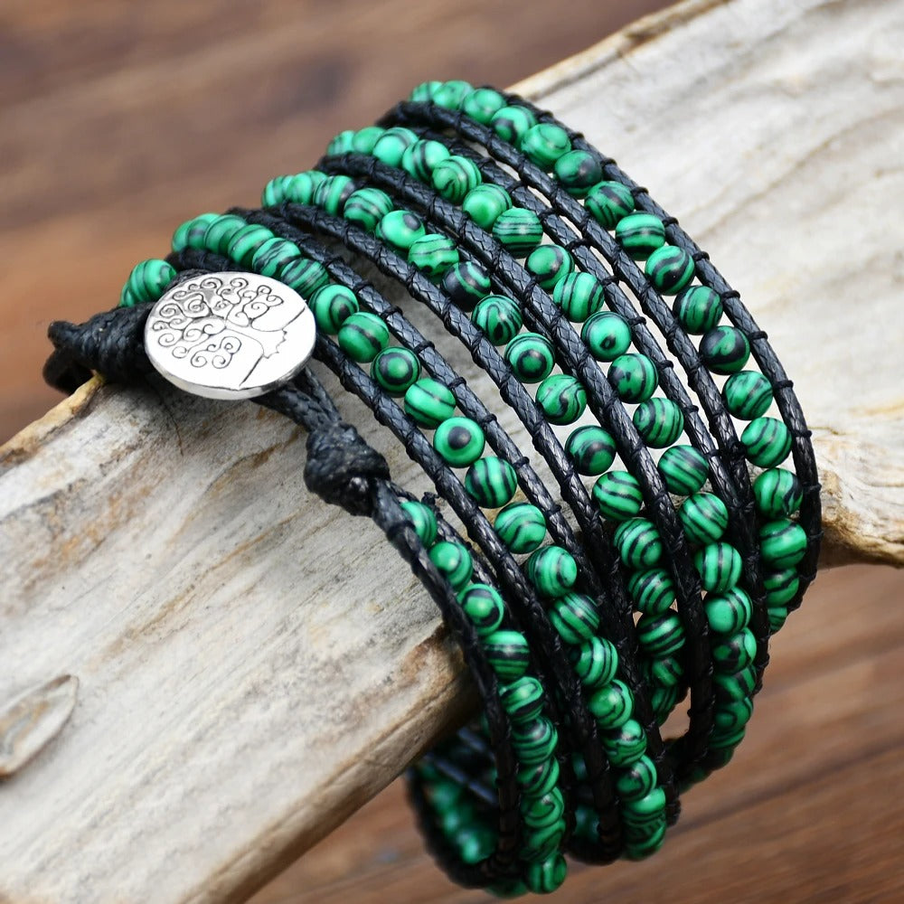 Louisa | 5-laags Bohemian Wikkelarmband
