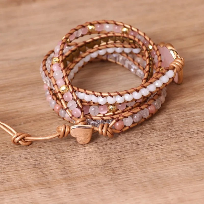 Amélie | Hartvormige Kralen Bohemian Armband