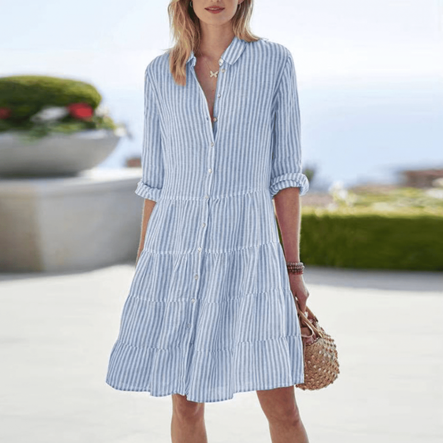 Lolita | Luchtige Gestreepte Jurk