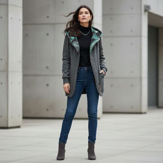 Mia | Elegante lange winterjas