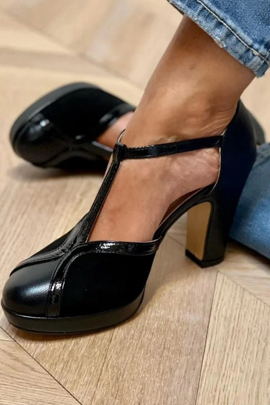 NICOLETTA | T-BAR PLATFORM COURT SCHOENEN
