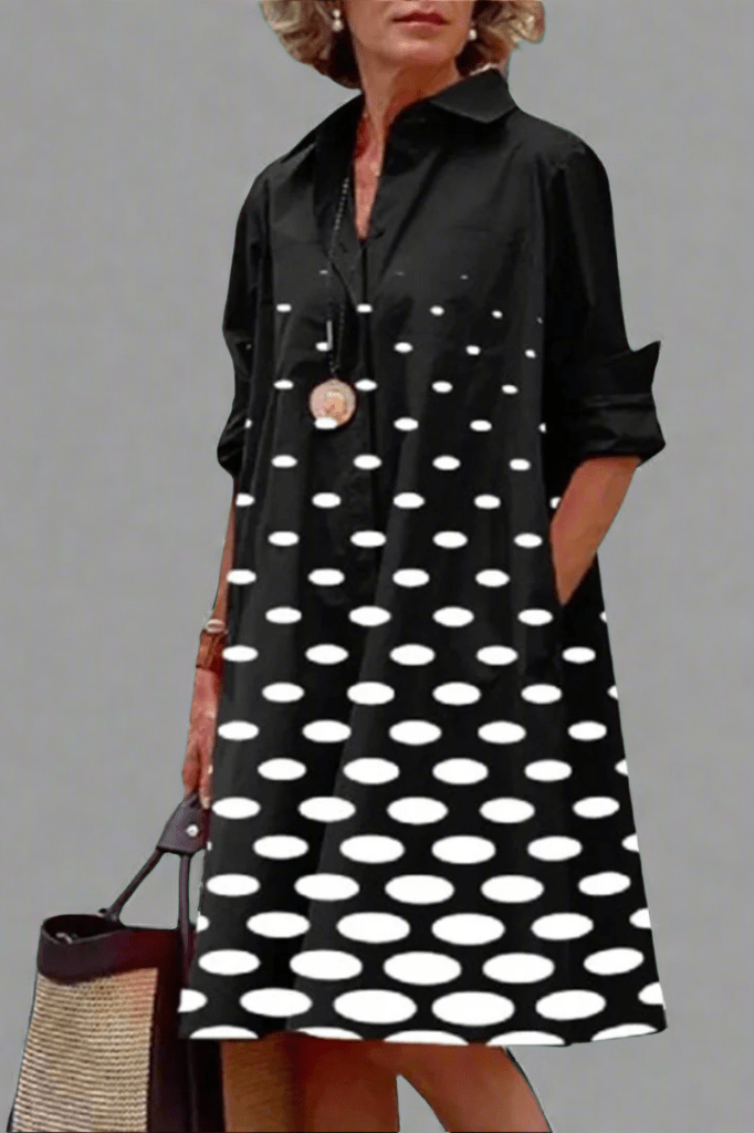 Yvonne | Luxe Midi Jurk met Elegante Ontwerp