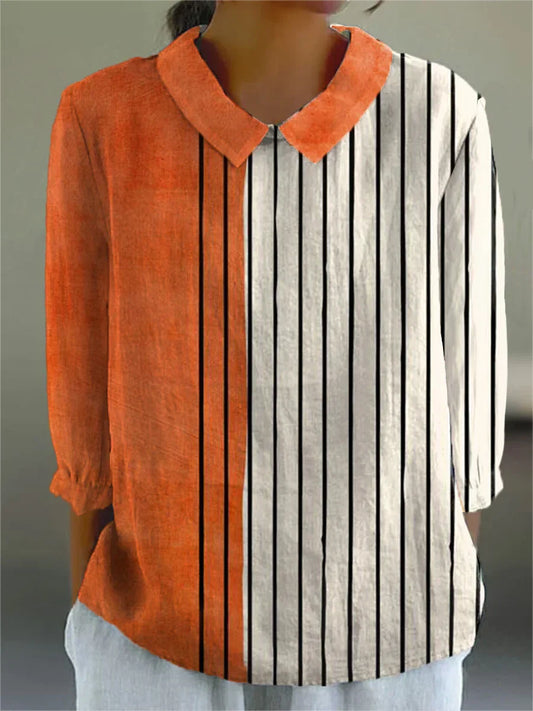 Elle | Vintage Kleurrijke Blouse