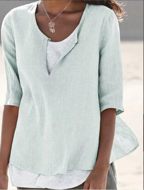 Luchtige Laagblouse