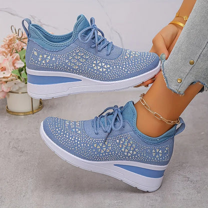 Giselle – Orthopedische Sneakers met Sprankelende Strassstenen