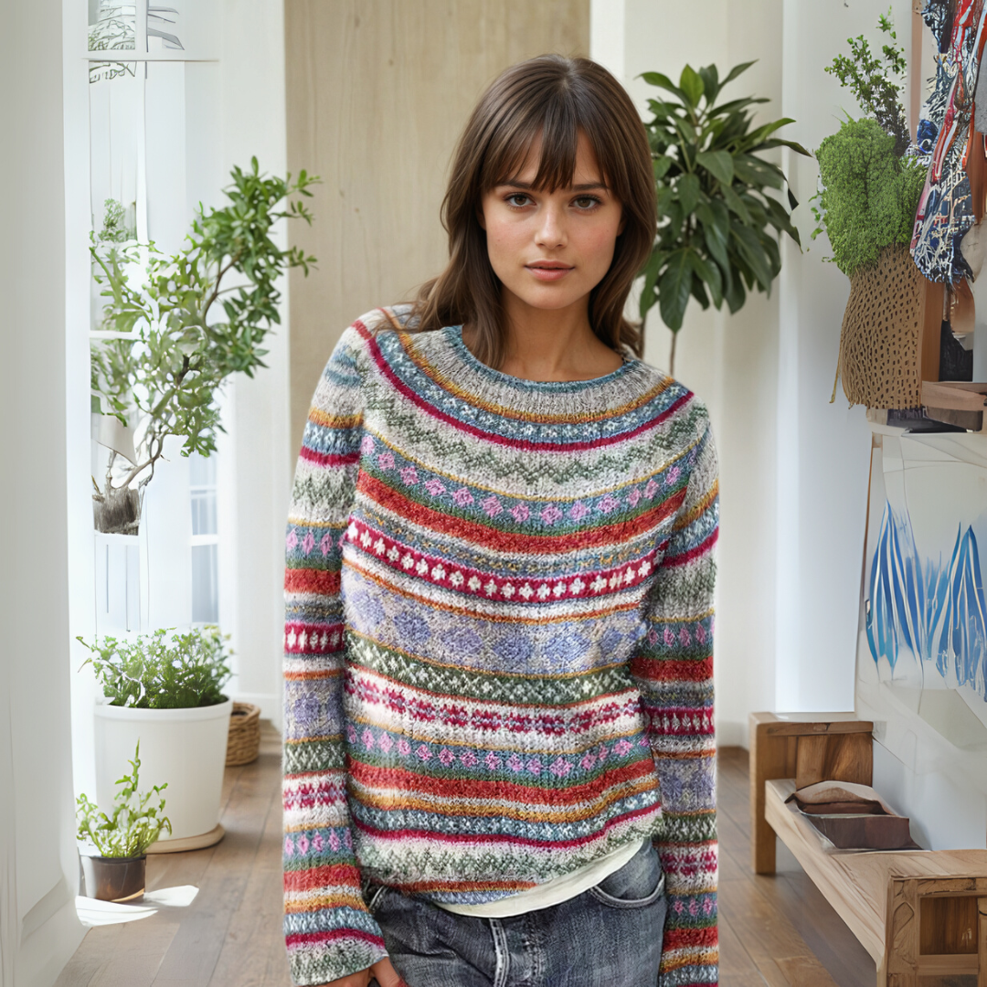 Manonin | Casual & knusse gestreepte trui
