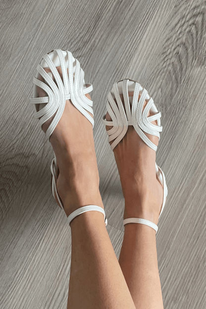 GINEVRA | Elegante Ballerina met Vlecht Detail voor een Verfijnde Look