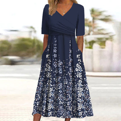 Susannah | Elegante maxi-jurk met bloemendetail