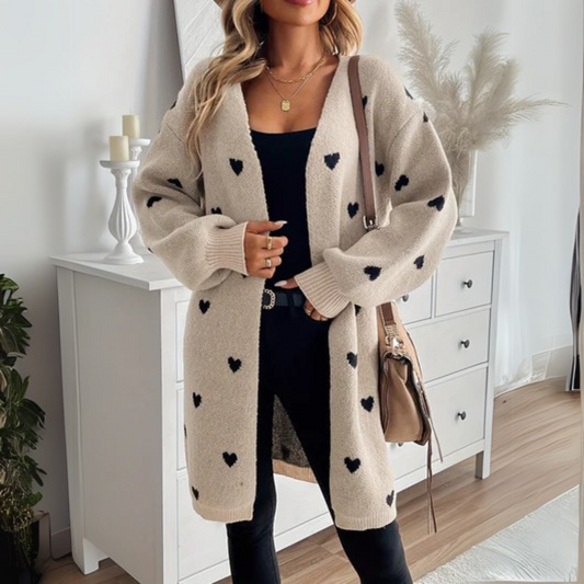 Julia | Cardigan met Hartpatroon