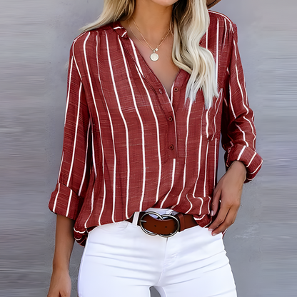 Tijdloos gestreept blouse