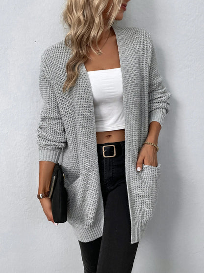Nancy | Casual Brei-Cardigan met Zakken
