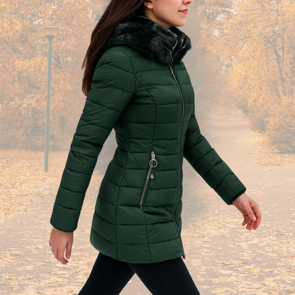 Senna | Elegante Parka Met Pluche Voering