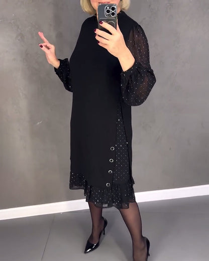 Shawn | Elegante jurk met stippen