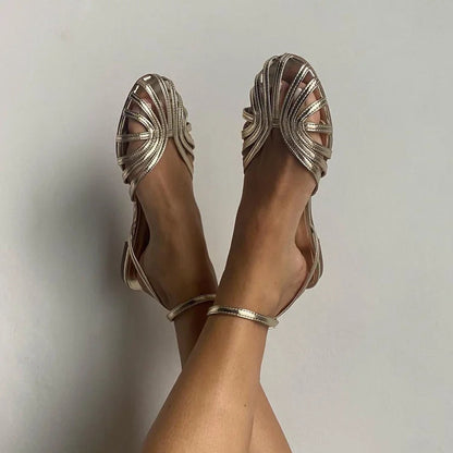 GINEVRA | Elegante Ballerina met Vlecht Detail voor een Verfijnde Look