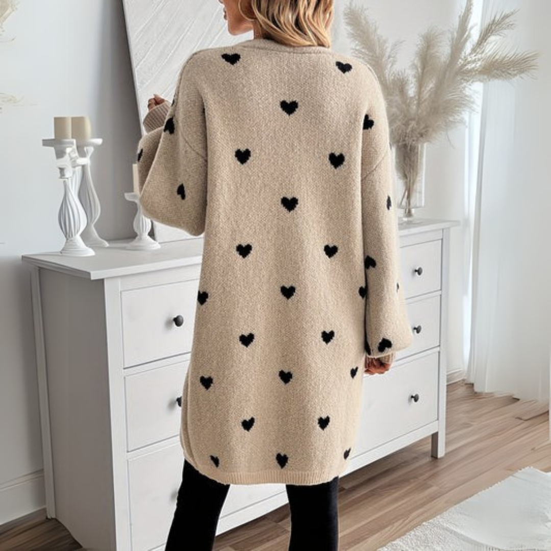 Julia | Cardigan met Hartpatroon