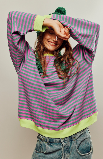 Mana | Gestreepte Oversized Trui