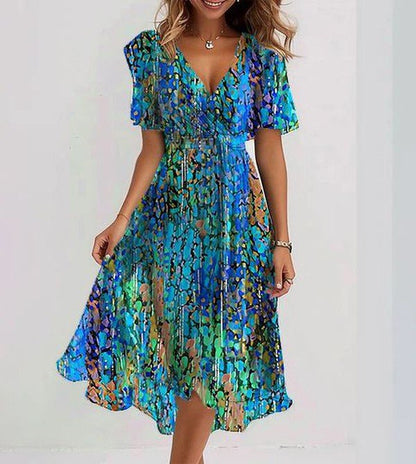 Sapphire | Breezy Blue Midi Jurk