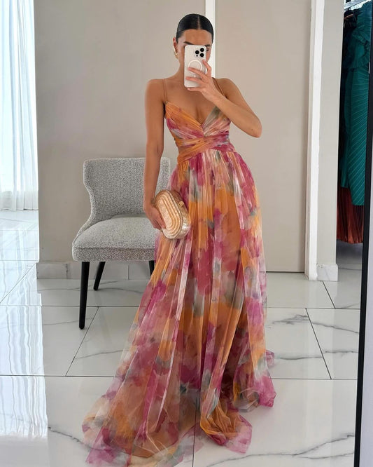 Via | Elegante bloemenjurk