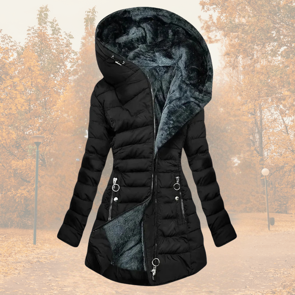 Senna | Elegante Parka Met Pluche Voering