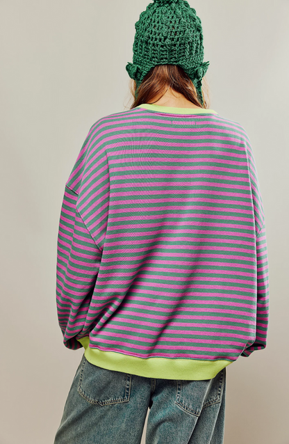 Mana | Gestreepte Oversized Trui