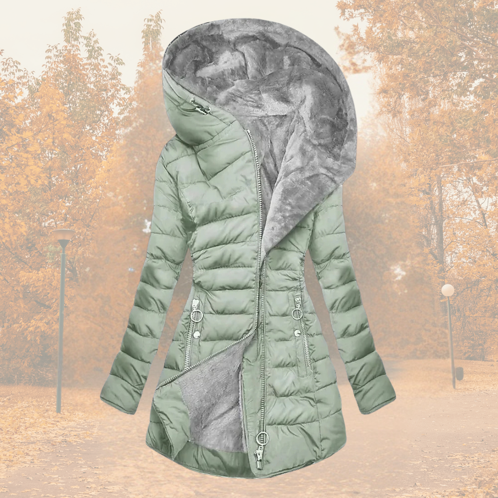 Senna | Elegante Parka Met Pluche Voering