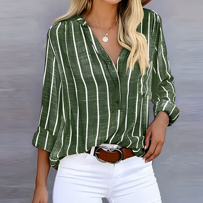 Tijdloos gestreept blouse