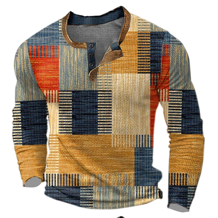 Fred | Kleurrijke patchwork trui