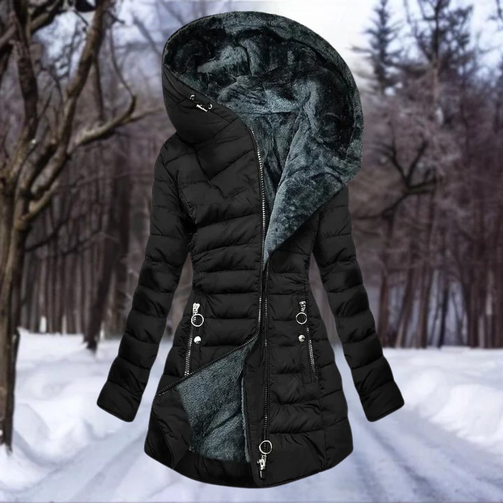 Senna | Elegante Parka Met Pluche Voering