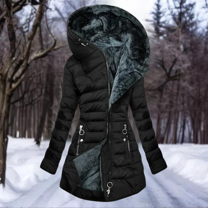 Senna | Elegante Parka Met Pluche Voering