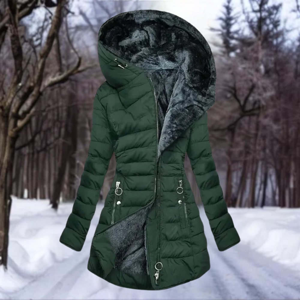 Senna | Elegante Parka Met Pluche Voering