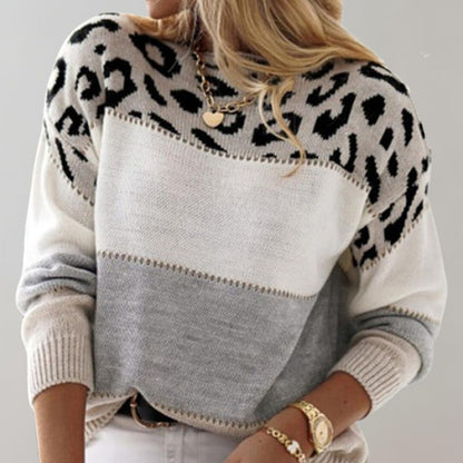 Cheyenne | Casual Trui met Luipaardontwerp
