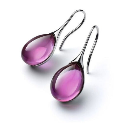 Oorbellen van Goud- en Zilver-kristal