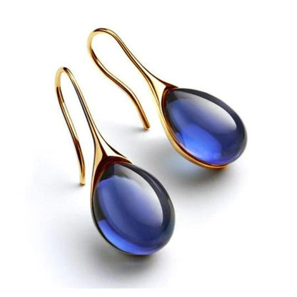 Oorbellen van Goud- en Zilver-kristal