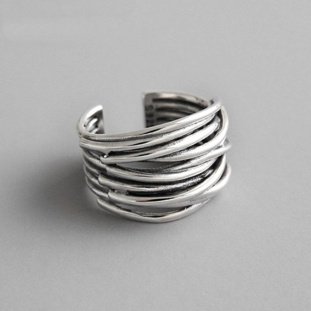 Verstelbare Zilveren Ring