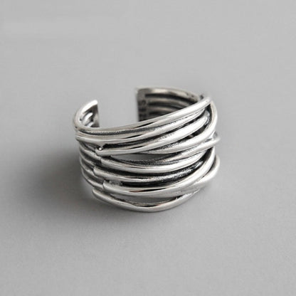 Verstelbare Zilveren Ring